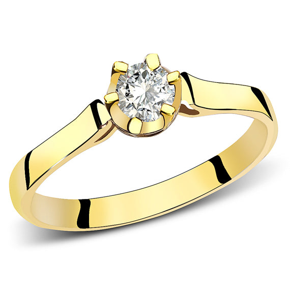 Klasyczny pierścionek zaręczynowy