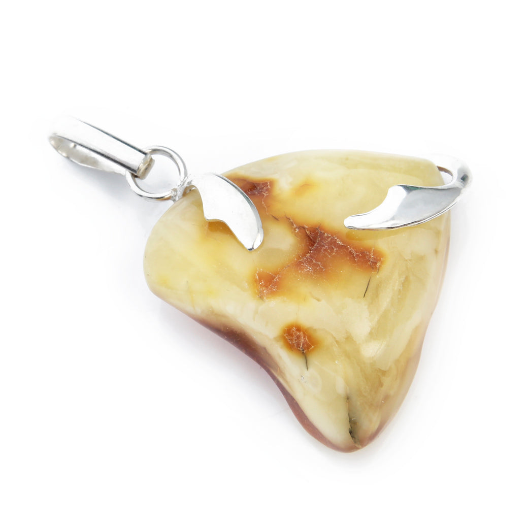 Wisior z naturalnym bursztynem