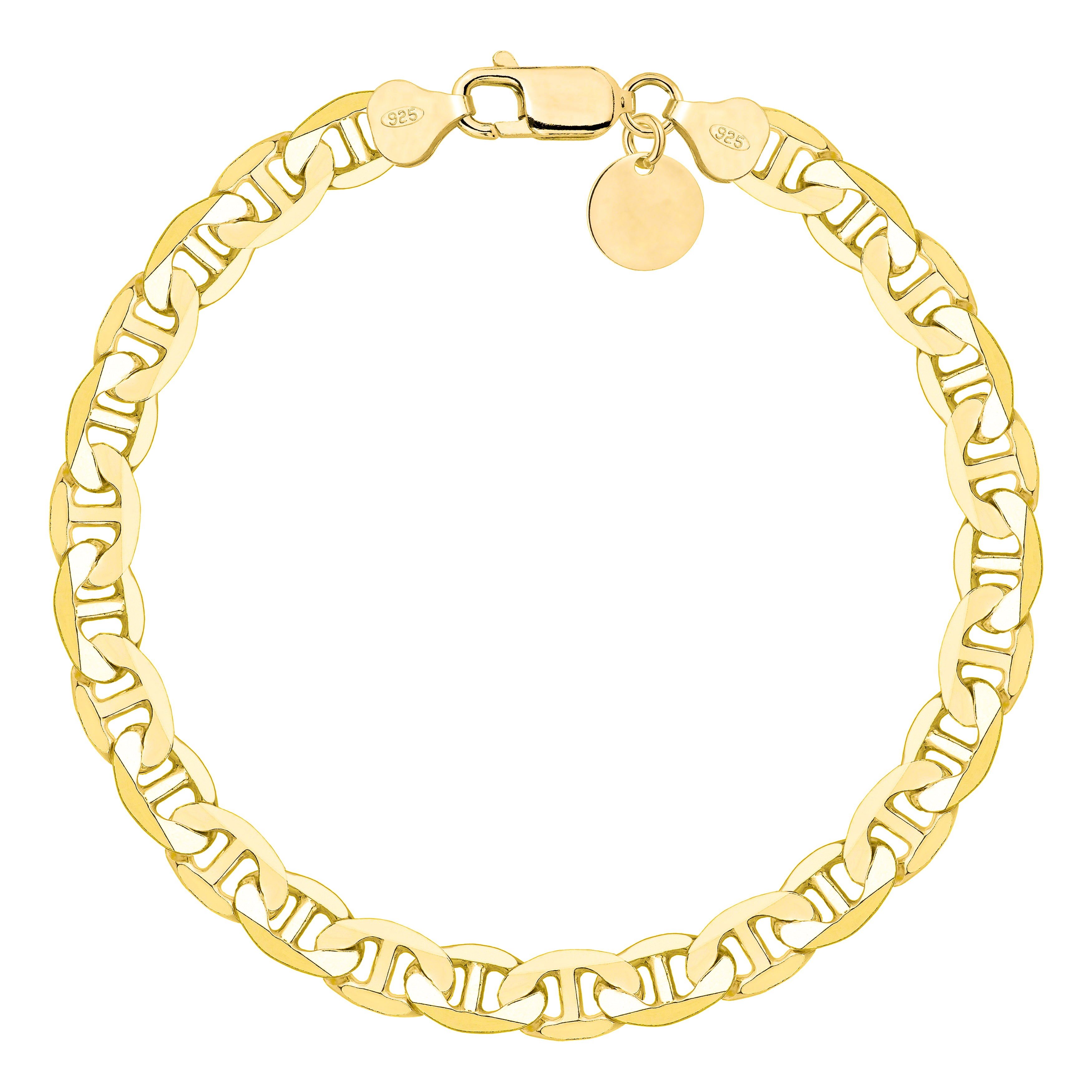 Bransoletka pozłacana srebrna gucci 6,5mm pr. 925