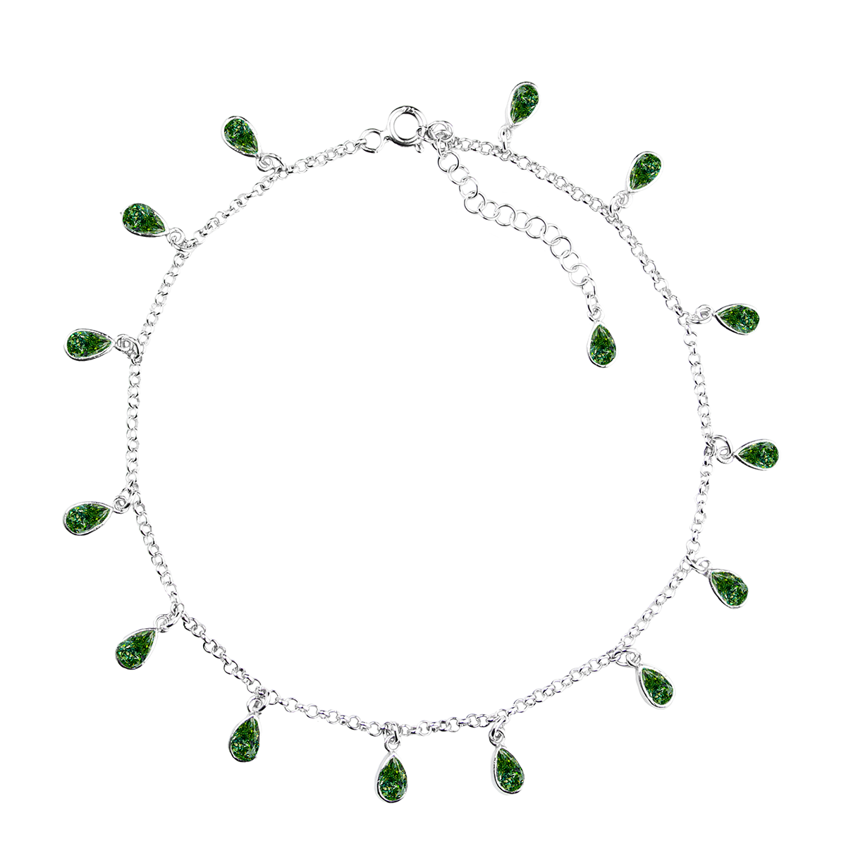 Bransoletka na nogę/ kostkę łezki