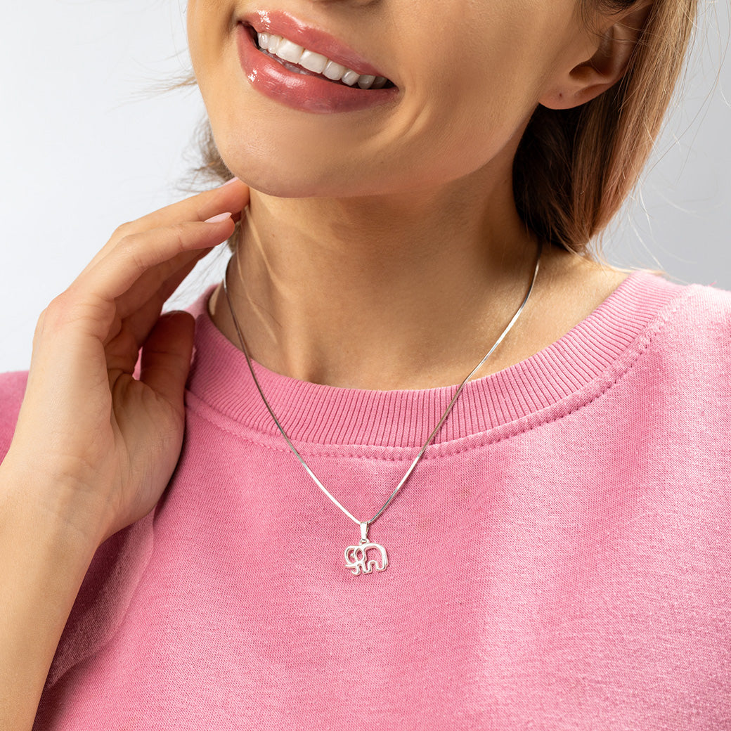 Wisiorek konturowy słonik