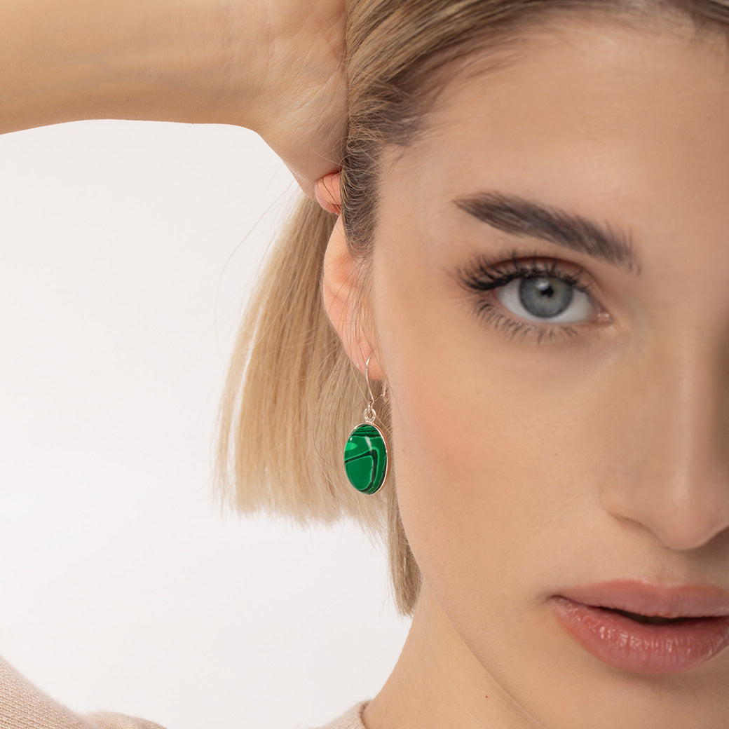 Wiszące kolczyki z nocą kairu 27x19mm Elegancka Alicja