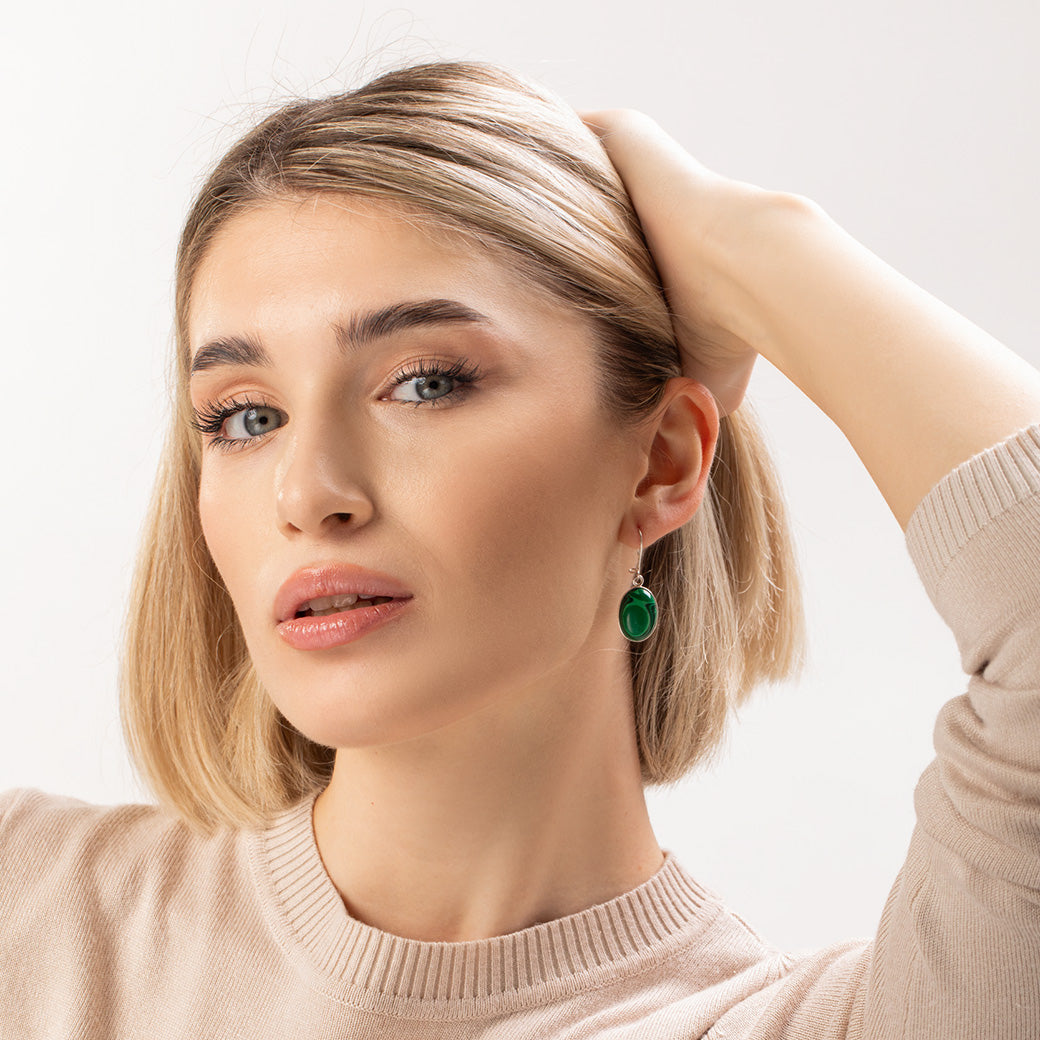 Wiszące kolczyki z nocą kairu 27x19mm Elegancka Alicja