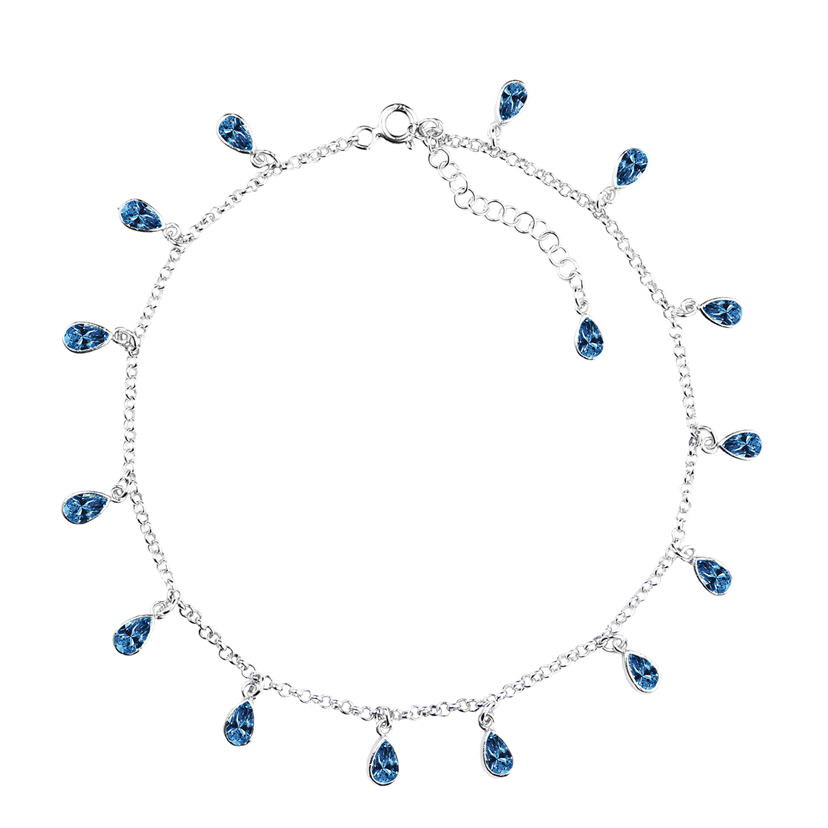 Bransoletka na nogę/ kostkę łezki