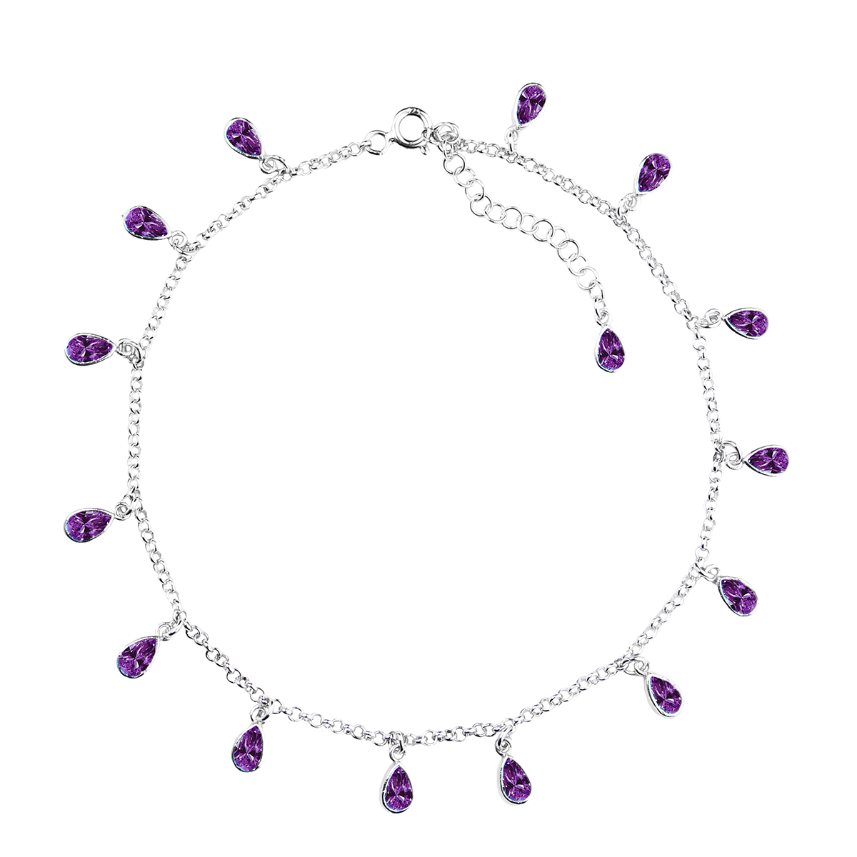 Bransoletka na nogę/ kostkę łezki