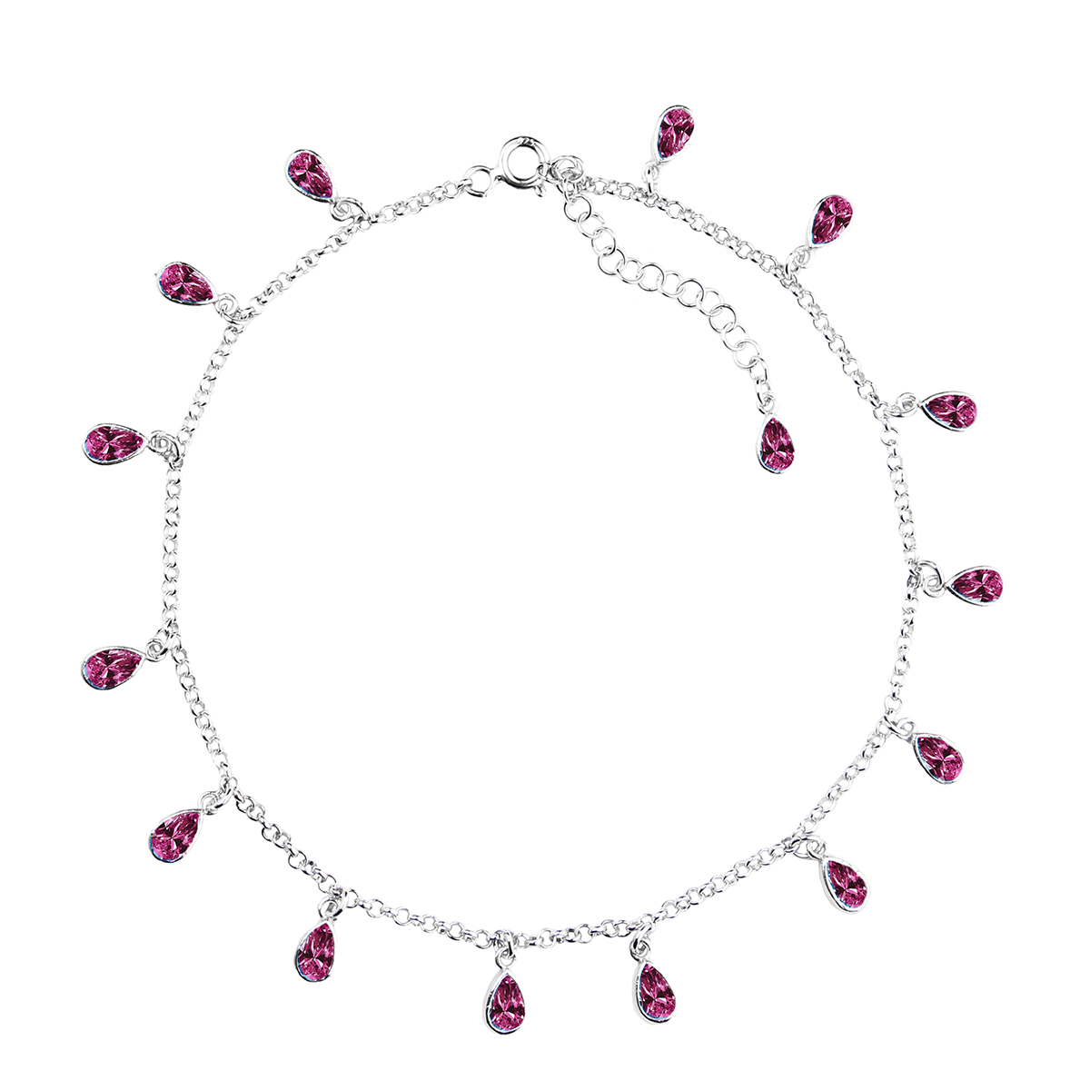 Bransoletka na nogę/ kostkę łezki