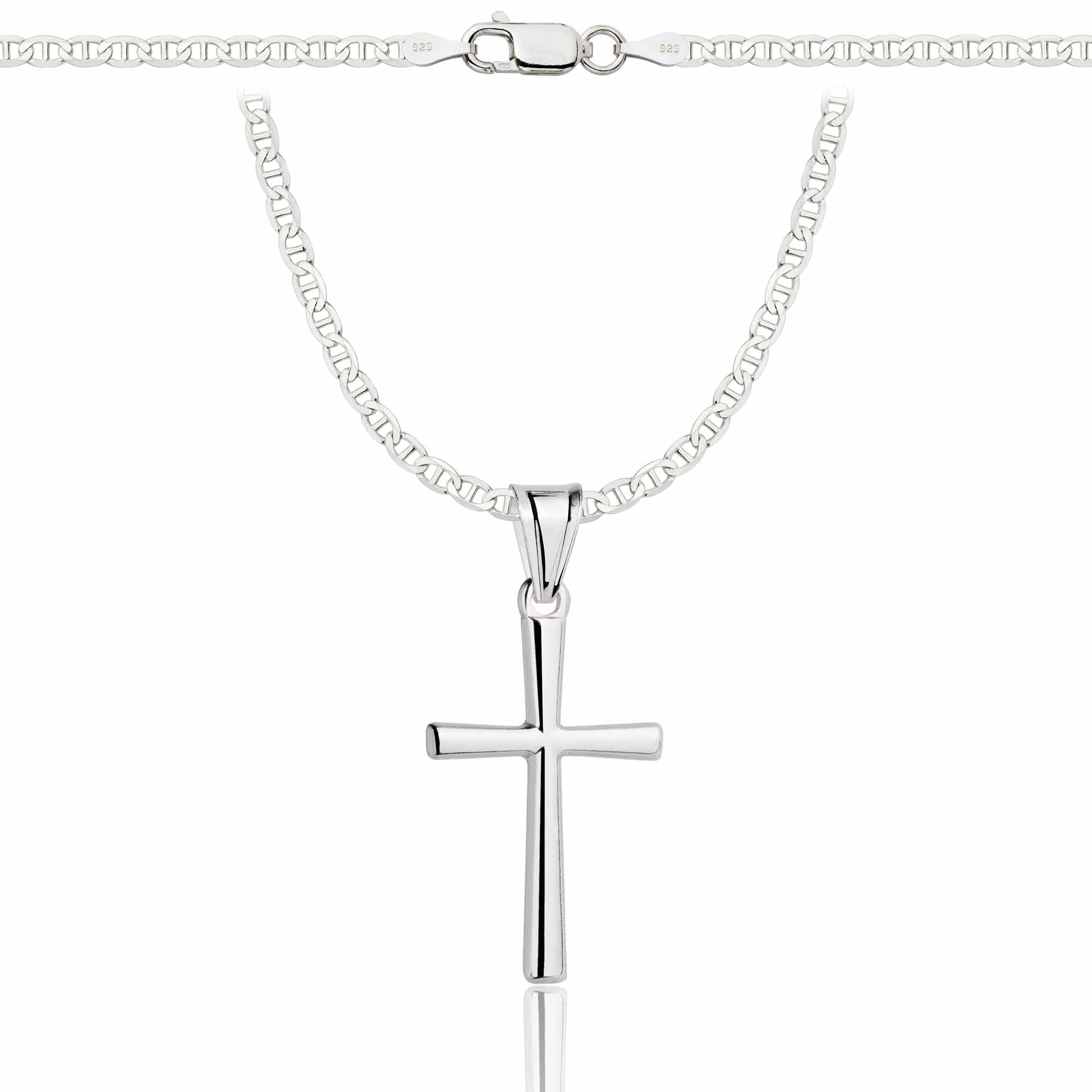 Łańcuszek srebrny z krzyżykiem gucci 2,6mm pr. 925