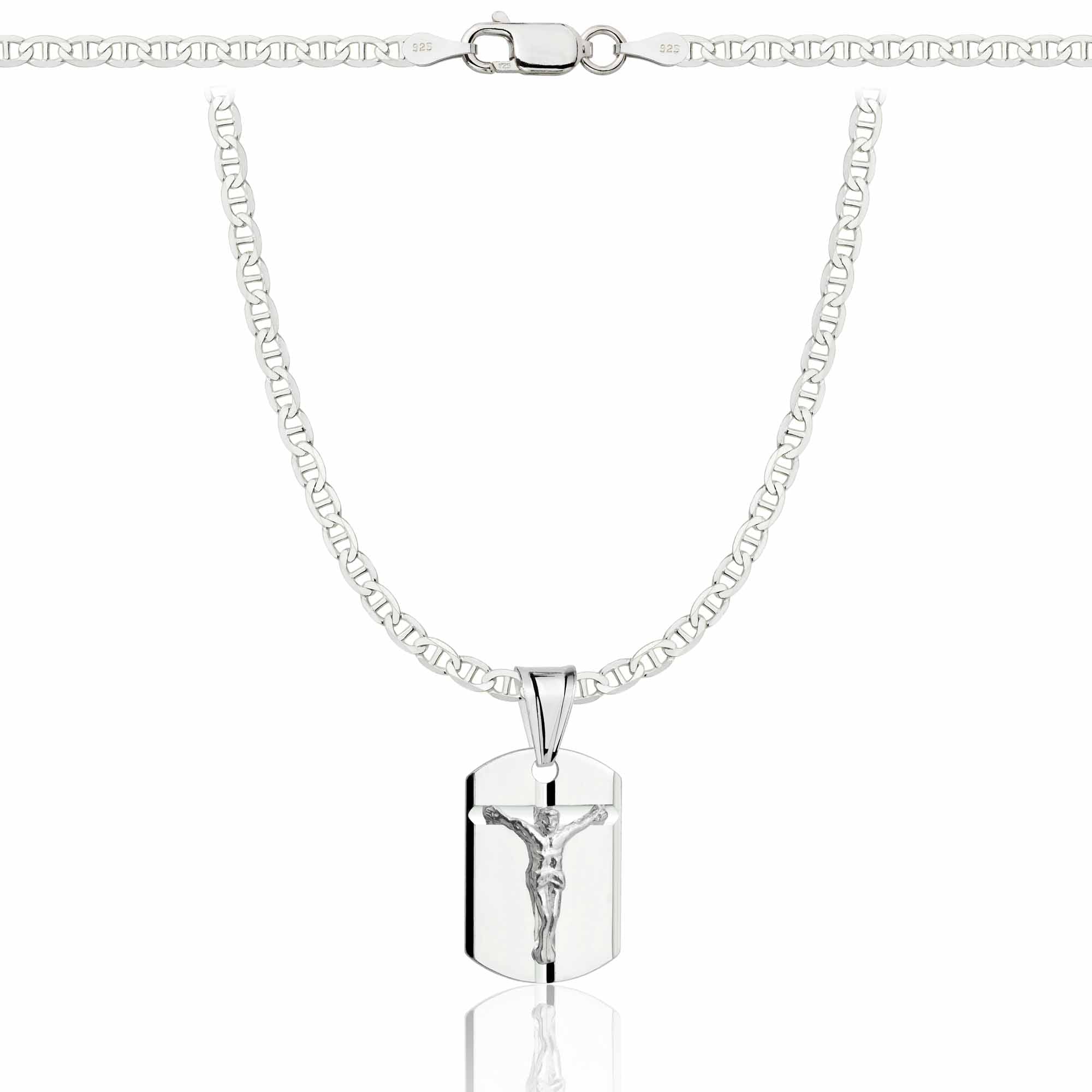 Łańcuszek srebrny z medalikiem gucci 2,6mm pr. 925