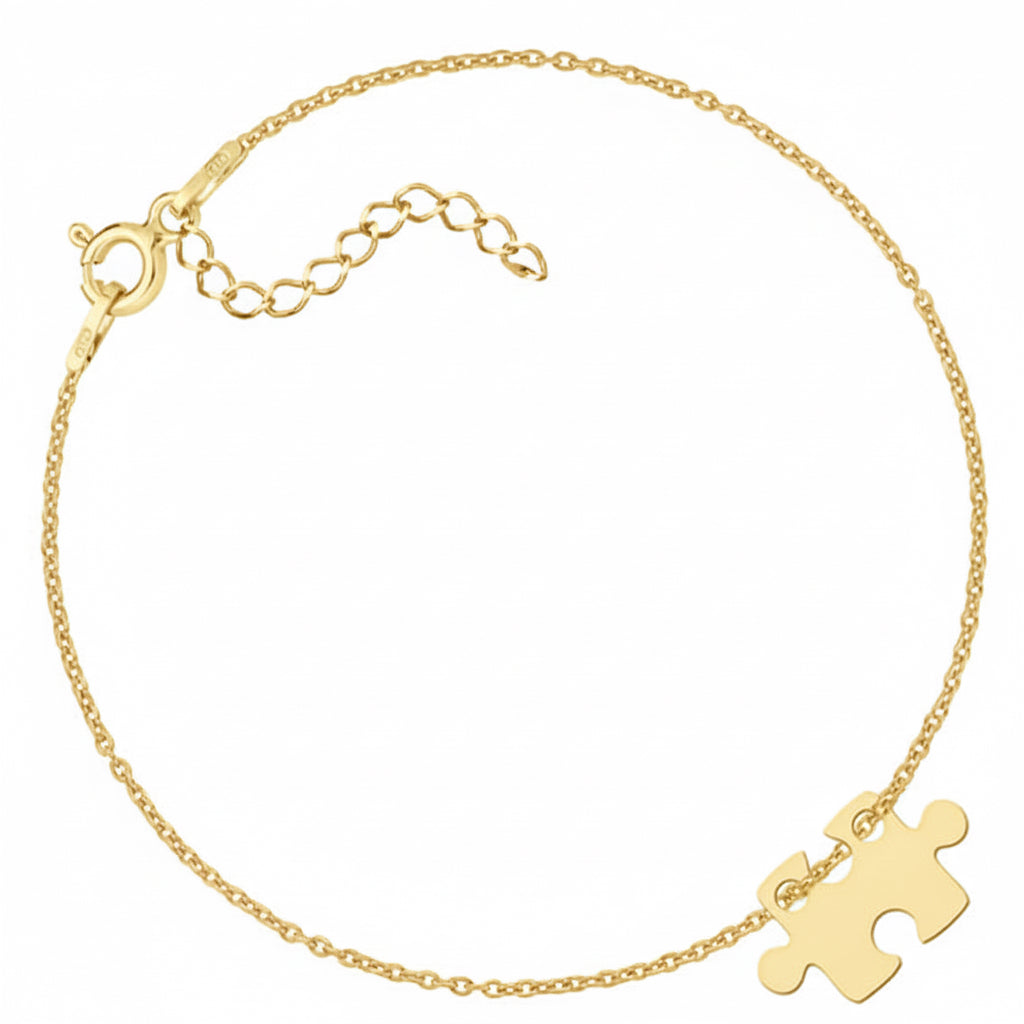 Srebrna bransoletka celebrytka puzzel