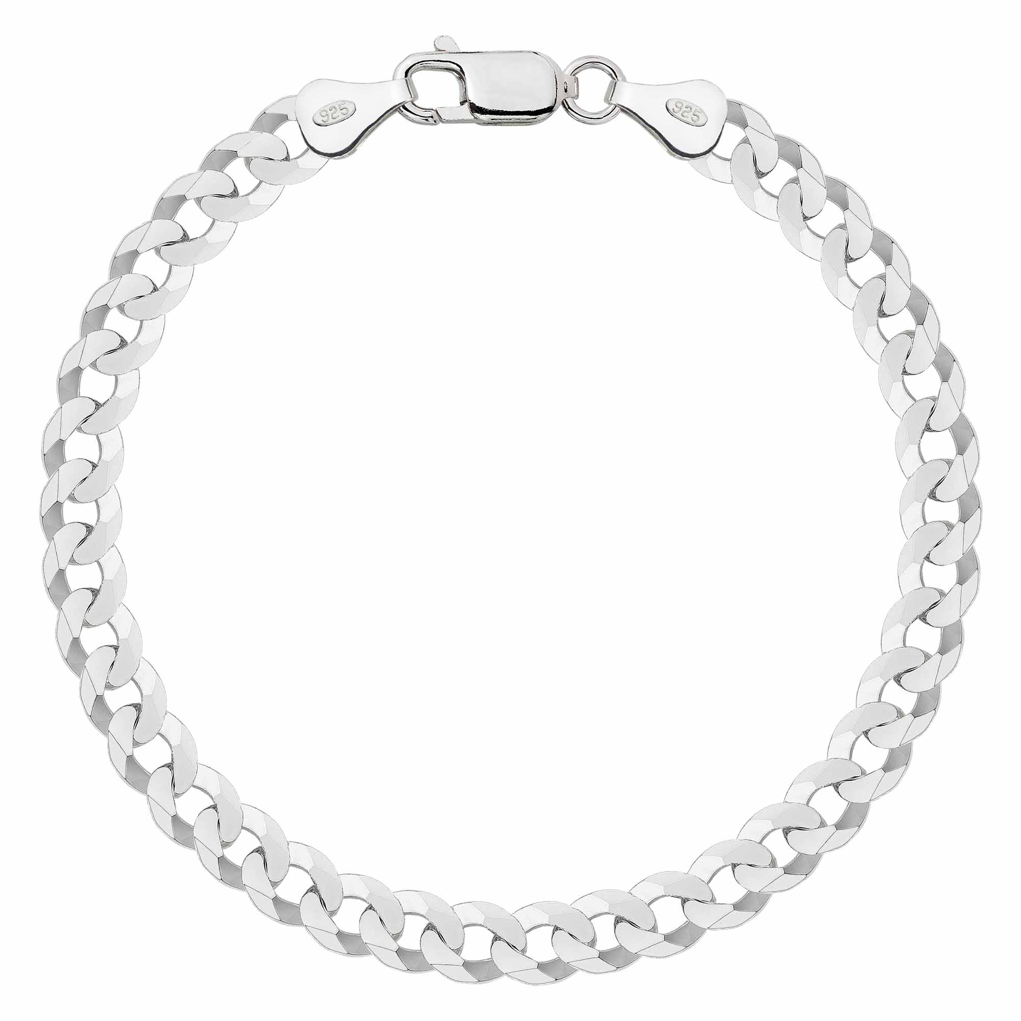 Bransoletka srebrna pancerka 6,5mm pr. 925