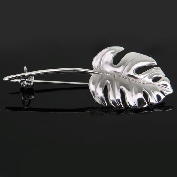 Broszka liść monstery