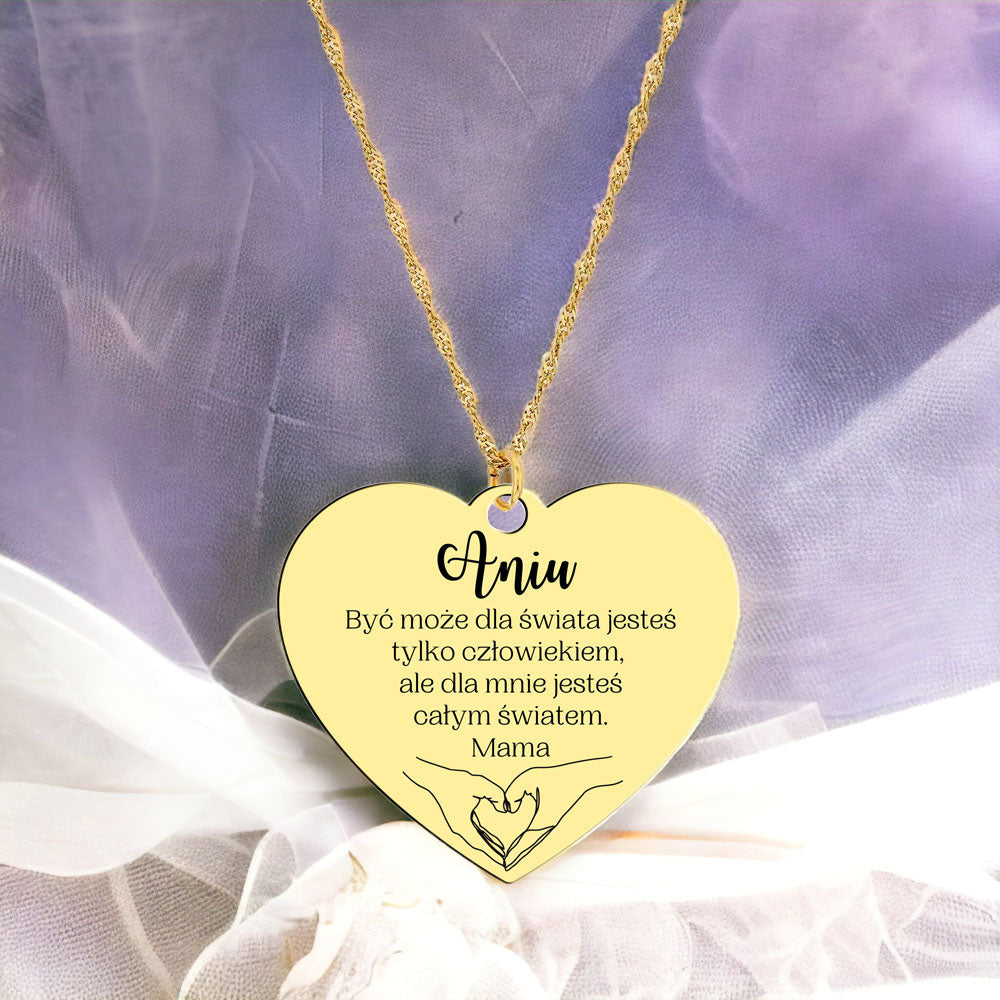 Naszyjnik złocony - Dla mnie całym światem