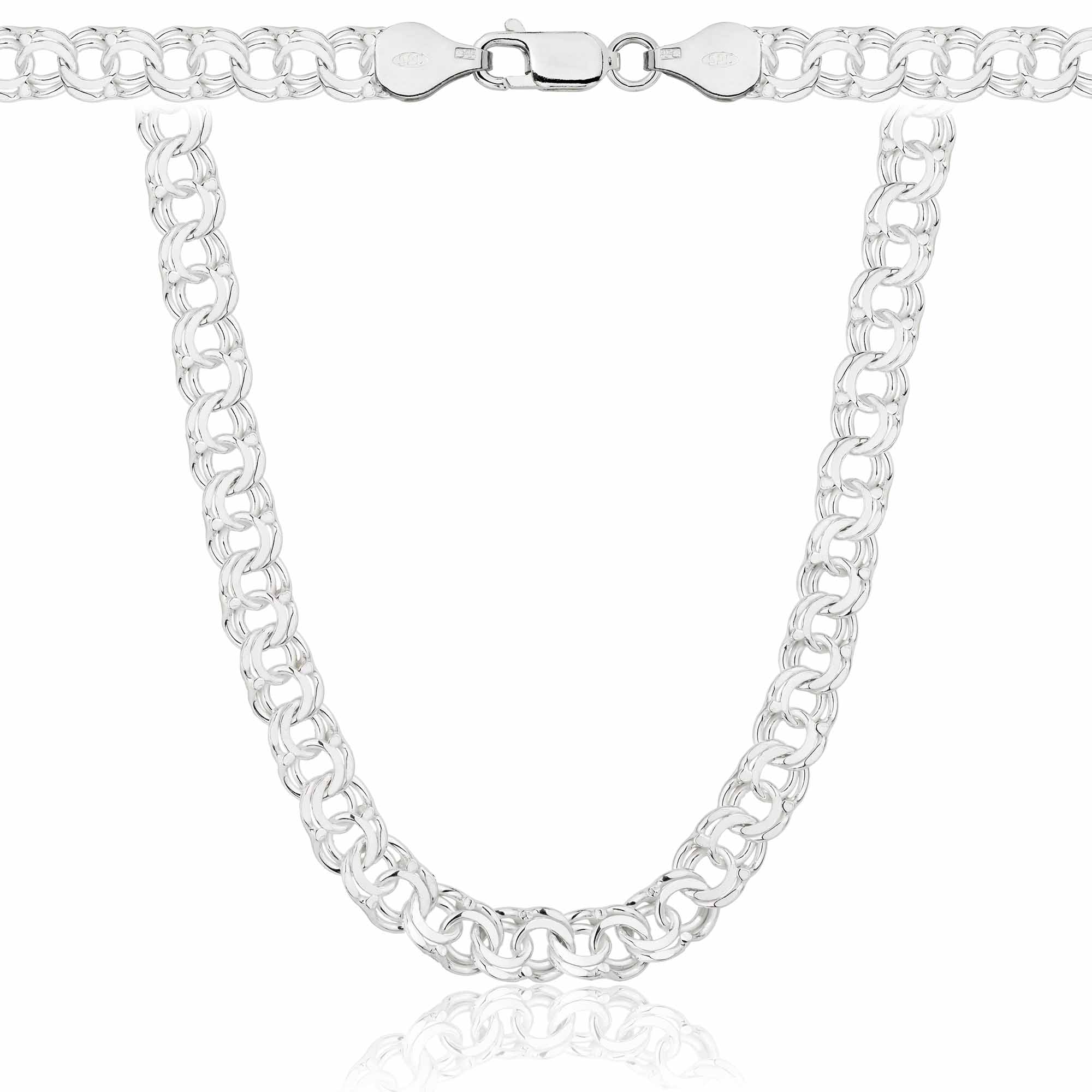 Łańcuszek srebrny galibardi 6,5 mm pr. 925