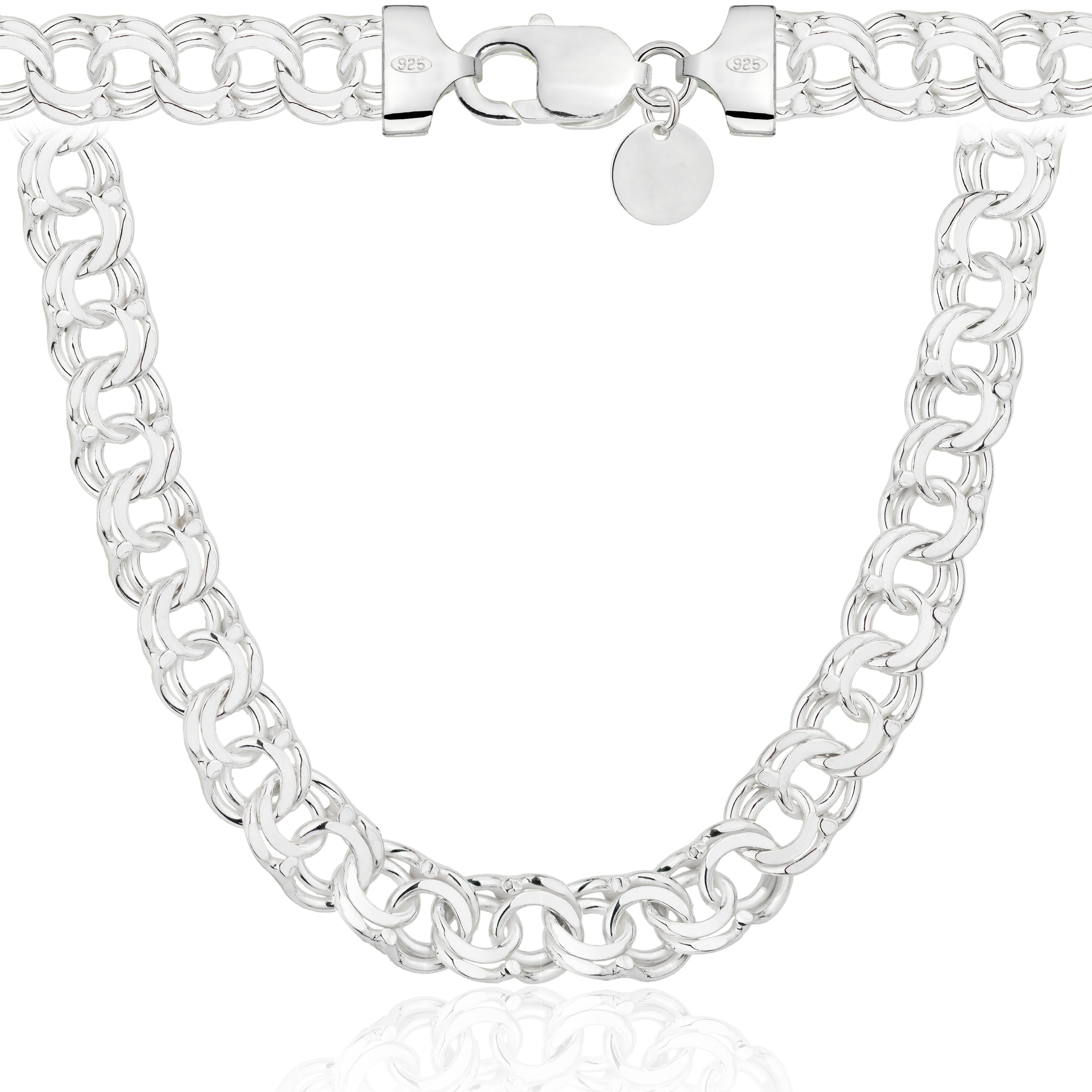 Łańcuszek srebrny galibardi 9,5 mm pr. 925