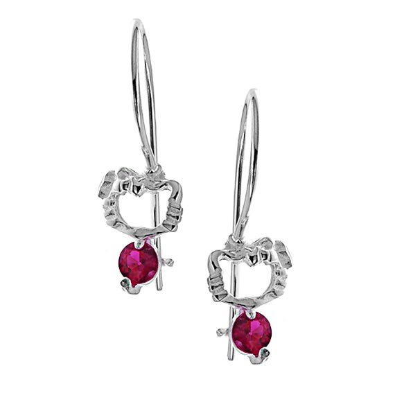 Kolczyki Hello Kitty z cyrkonią