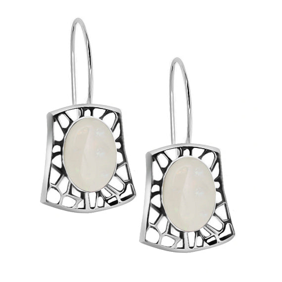 Retro kolczyki z opalem