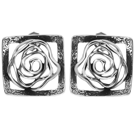 Kolczyki ażurowe róże