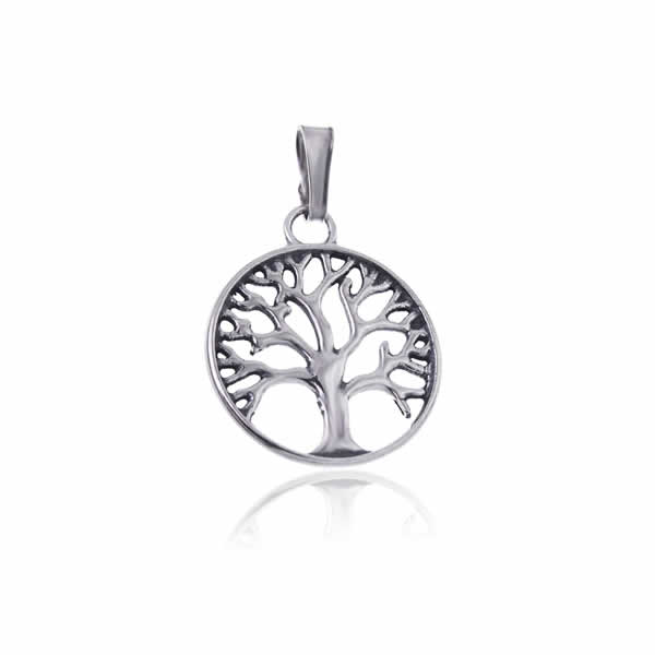 Wisiorek oksydowany drzewko szczęścia