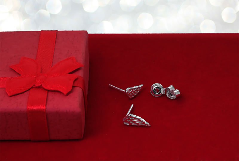 Kolczyki skrzydła 10mm