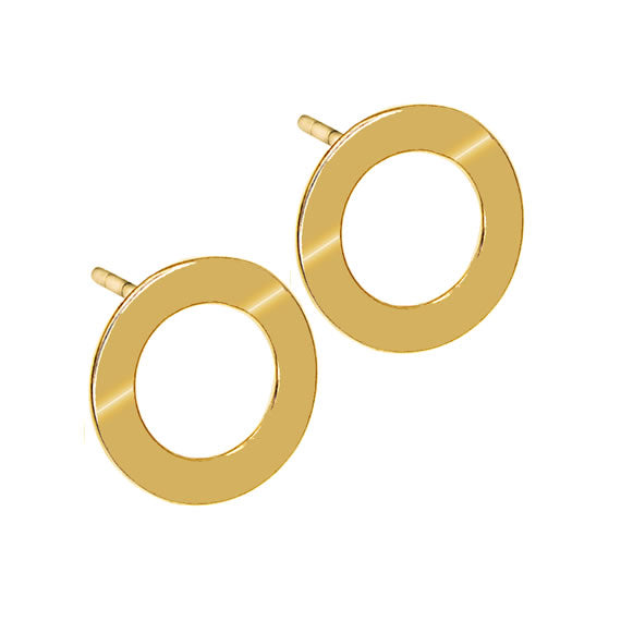 Kolczyki celebrytki 16mm złote