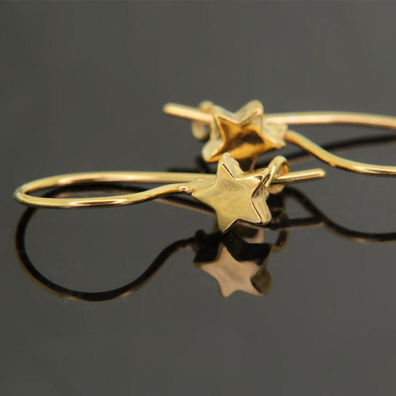 Kolczyki gwiazdki złocone