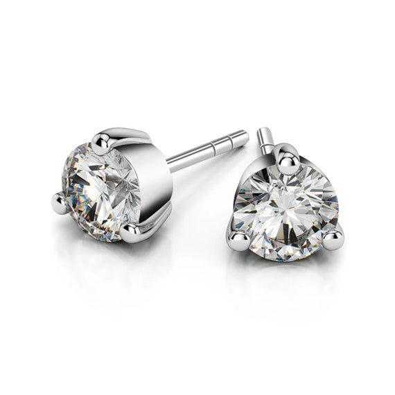 Kolczyki z białą cyrkonią 3