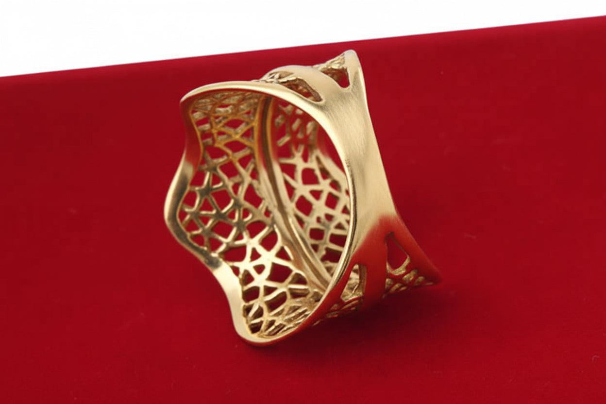 Pierścionek ażurowy