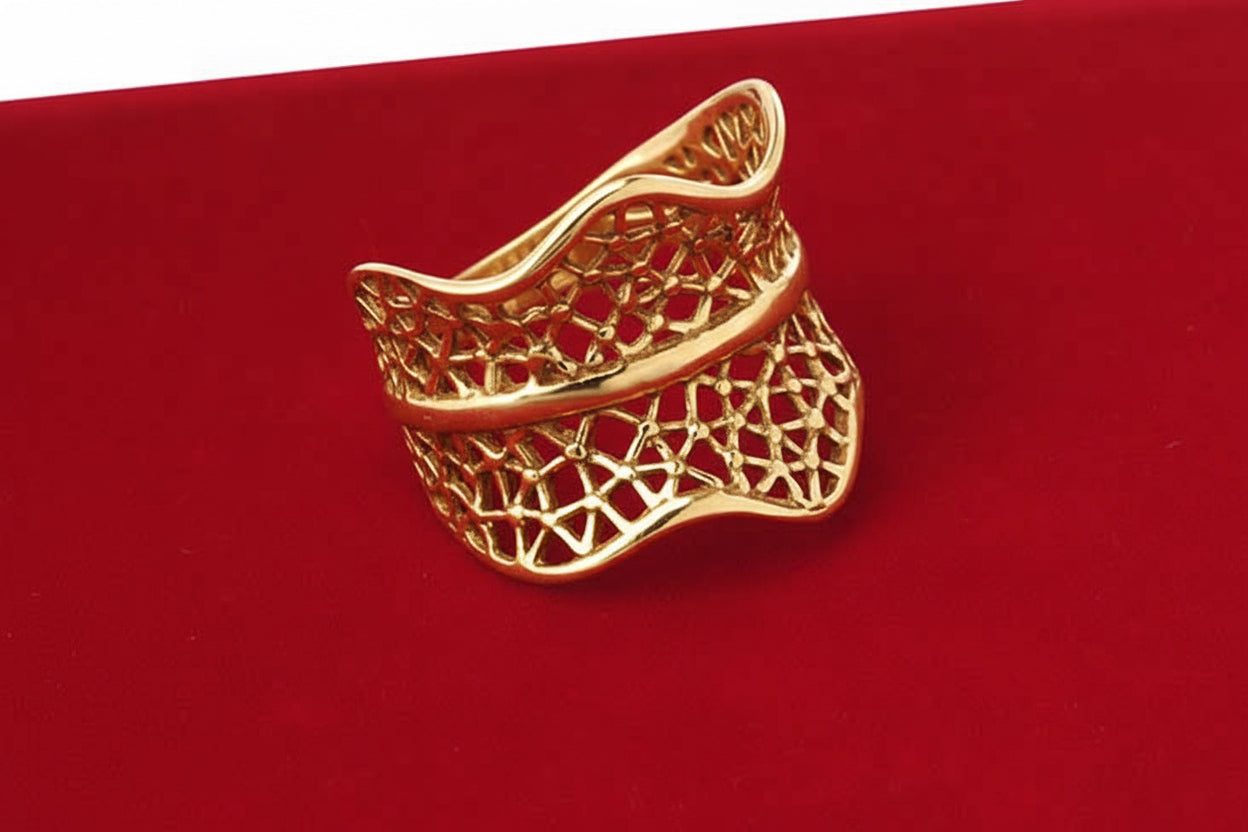 Pierścionek ażurowy