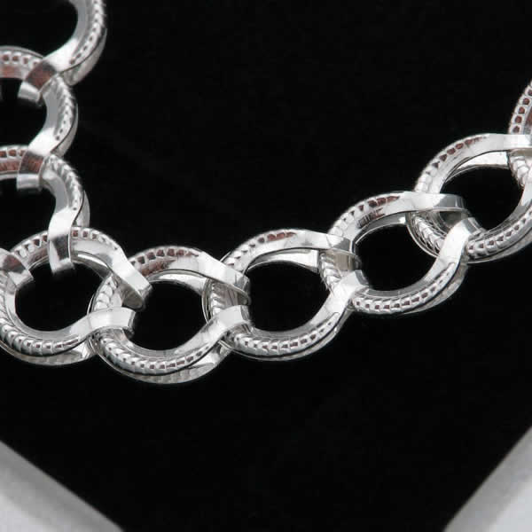 Naszyjnik kółka 45cm