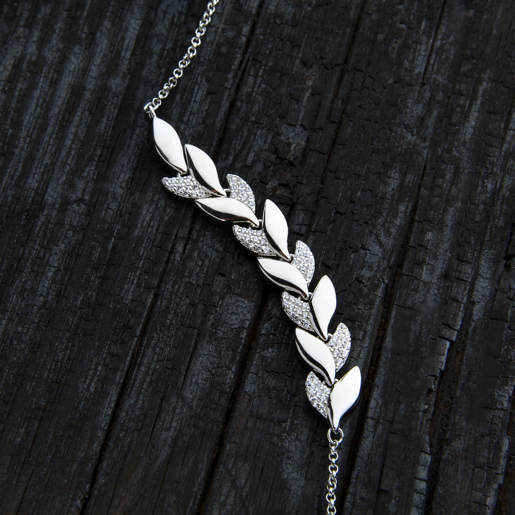 Bransoletka płatki z cyrkoniami Frosty Diamonds