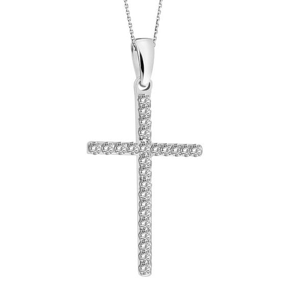 Krzyżyk z cyrkoniami