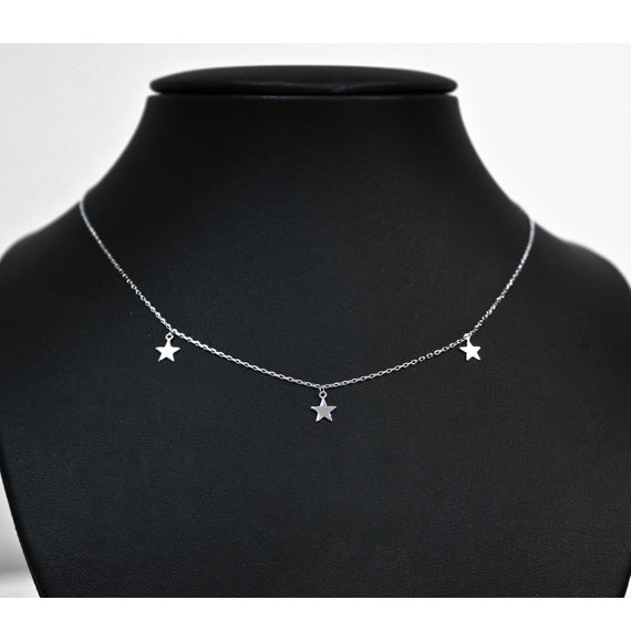 Celebrytka naszyjnik z gwiazdkami