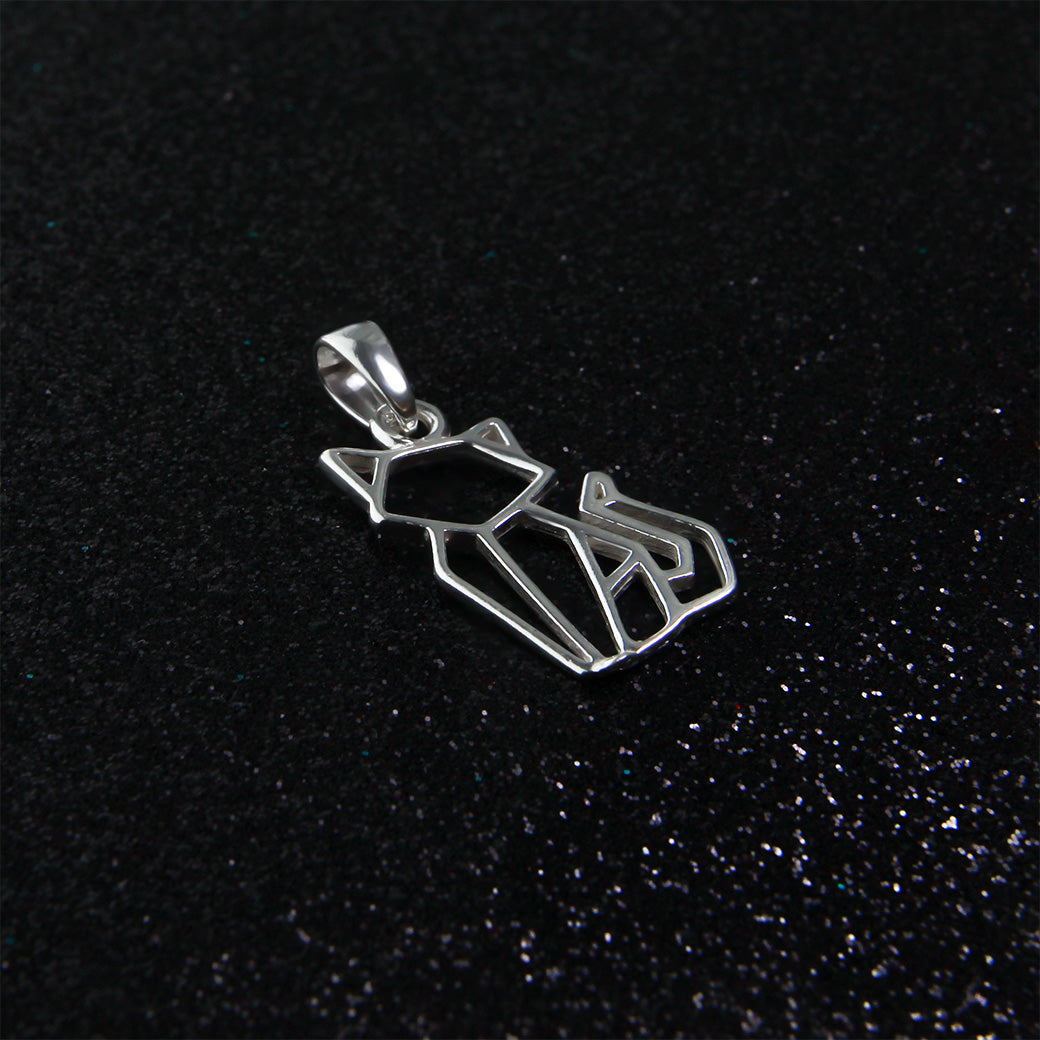 Wisiorek kot origami