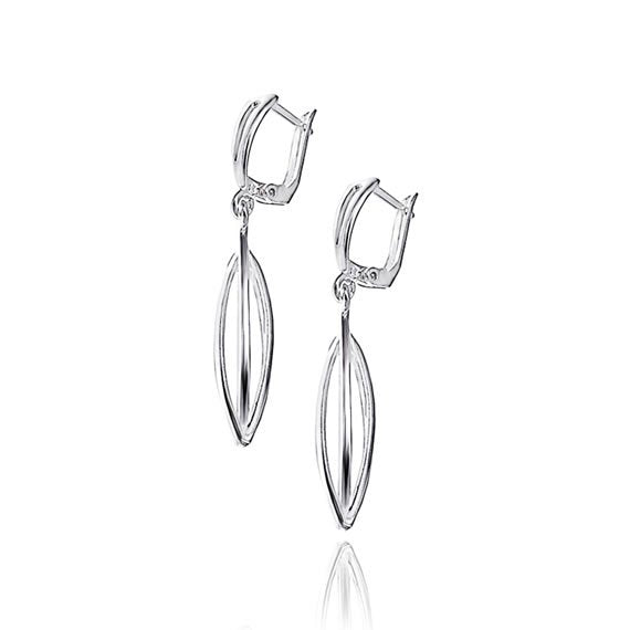 Kolczyki ażurowe pasiaste