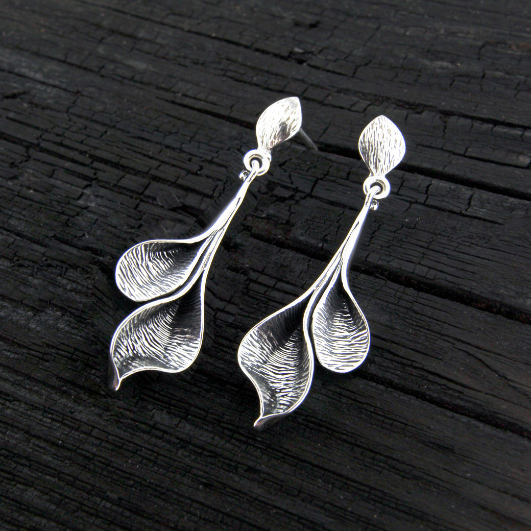 Kolczyki płatki kwiatów