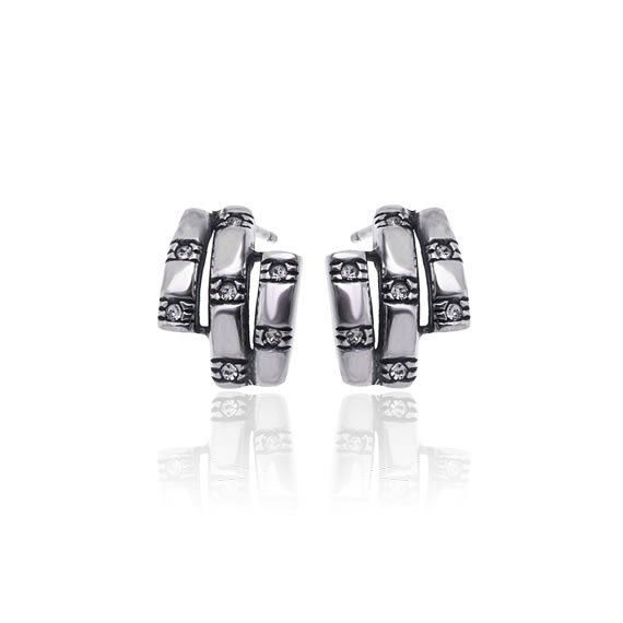 Kolczyki potrójne sztyft