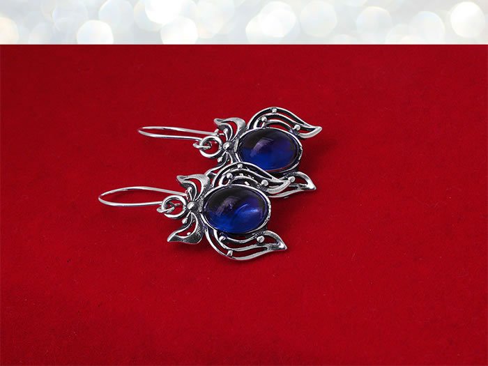 Kolczyki z kamieniem