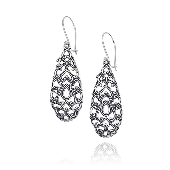 Kolczyki wiszące ażurowe