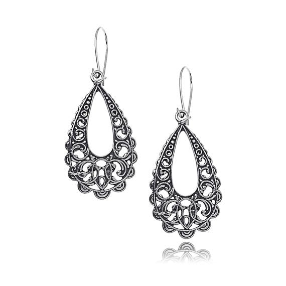 Kolczyki wiszące ażurowe