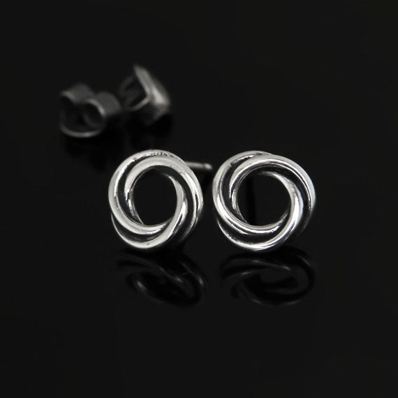 Kolczyki kółka plecione