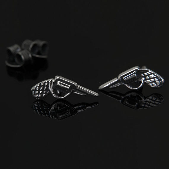 Kolczyki rewolwery/pistolety