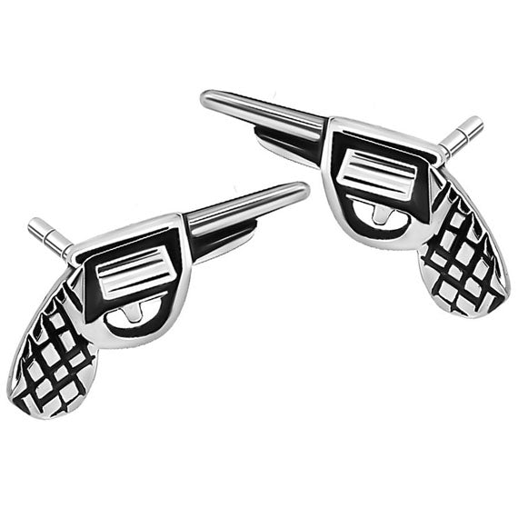 Kolczyki rewolwery/pistolety