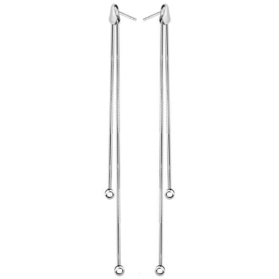 Kolczyki podwójne z kulkami 9cm