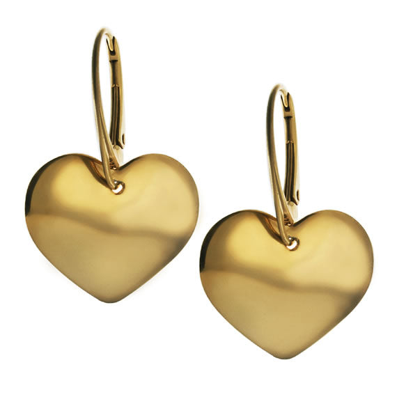 Kolczyki serca wiszące