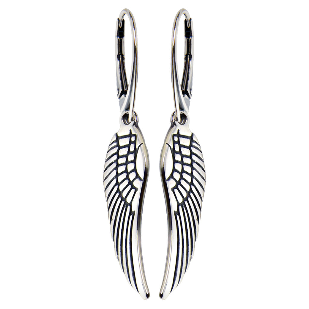 Kolczyki wiszące skrzydła