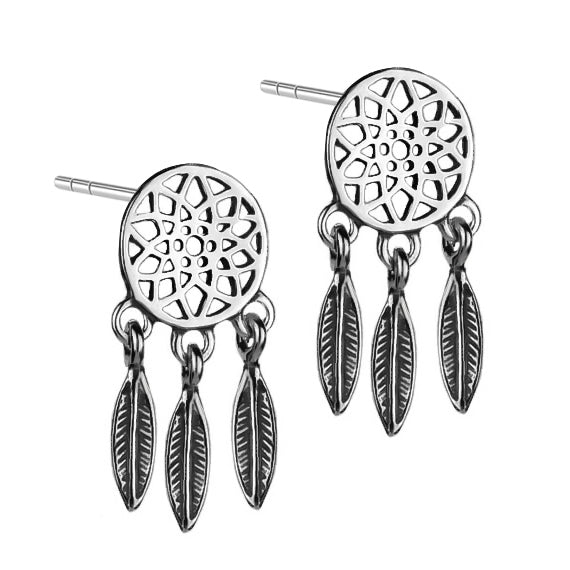 Kolczyki z łapaczami snów