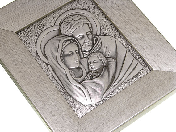 Obrazek srebrny Święta Rodzina