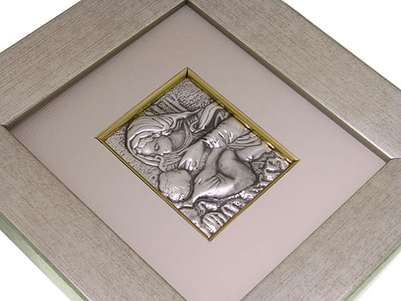 Obrazek srebrny Matka Boska Karmiąca