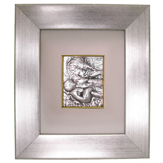 Obrazek srebrny Matka Boska Karmiąca