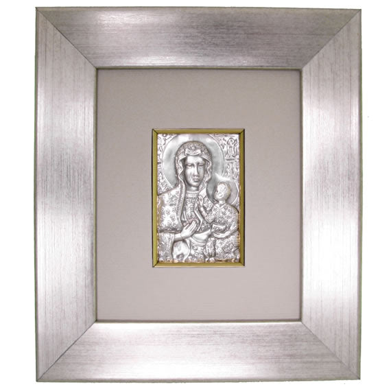 Obrazek srebrny Matka Boska Częstochowska